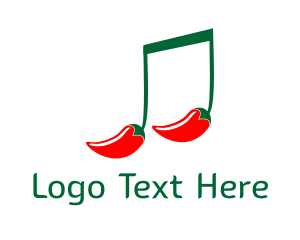 Music - Hot Chili Music logo design
