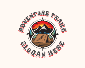 Camping Summit Travel logo design