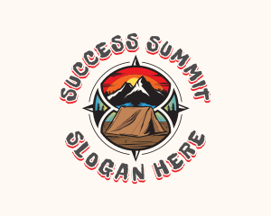 Camping Summit Travel logo design