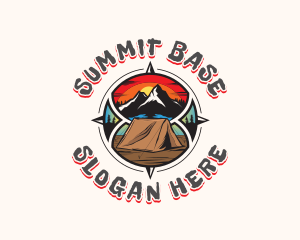 Camping Summit Travel logo design