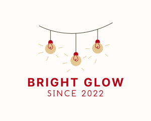 Light - Bulb String Lights logo design