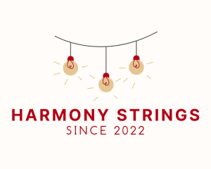 Bulb String Lights logo design