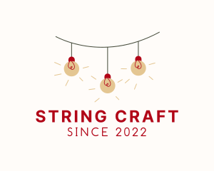 Bulb String Lights logo design