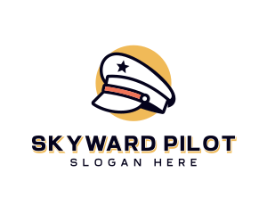 Pilot - Captain Pilot Hat logo design