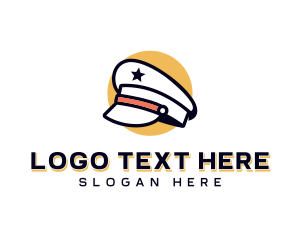 Hat - Captain Pilot Hat logo design