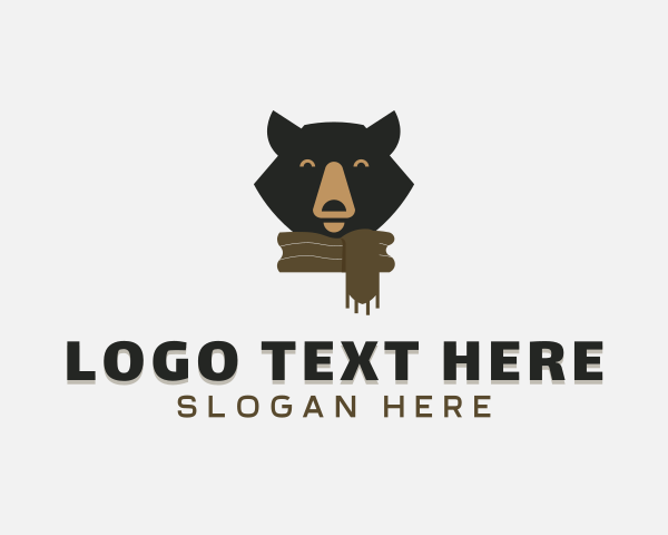 Vet - Bear Scarf Fashion logo design