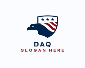 Wildlife - American Eagle Shield logo design