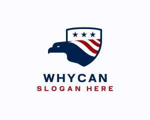 Patriotic - American Eagle Shield logo design