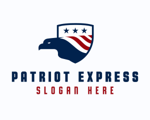 Nationalist - American Eagle Shield logo design