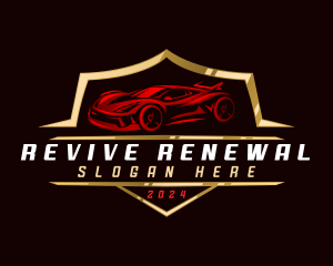 Restoration - Sports Car Automotive logo design