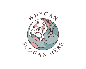 Cat Dog Pet Veterinarian Logo