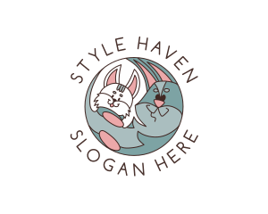 Shelter - Cat Dog Pet Veterinarian logo design