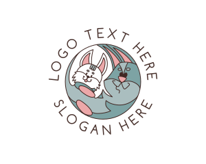 Kennel - Cat Dog Pet Veterinarian logo design