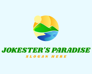 Circle Tourism Landscape logo design