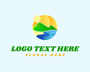 Circle Tourism Landscape Logo