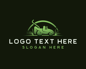 Turf - Lawn Mower Landscaping logo design