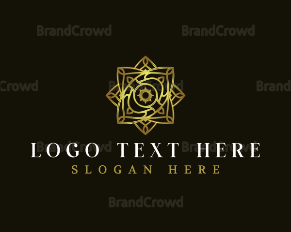 Luxury Floral Star Logo