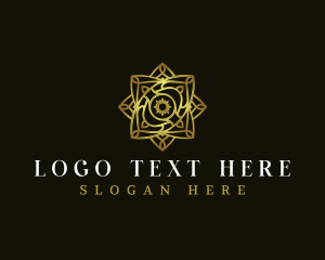 Luxury Floral Star logo design