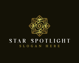 Luxury Floral Star logo design