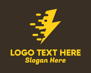 Yellow Fast Lightning Logo