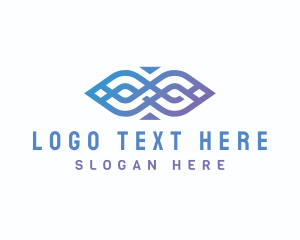 Creative Gradient Loop logo design