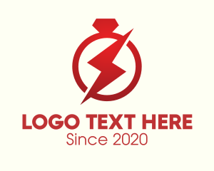 Jewelry - Red Jewelry Ring Bolt logo design