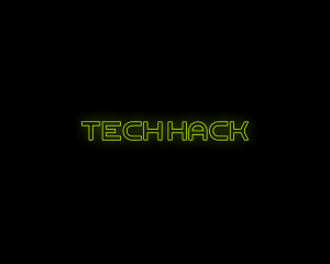 Futuristic Tech Hacker logo design