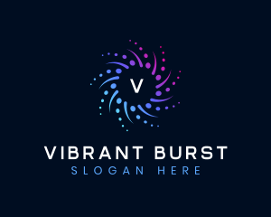 Burst - Vortex Motion Burst logo design