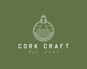 Cork - Kombucha Tea Bottle logo design