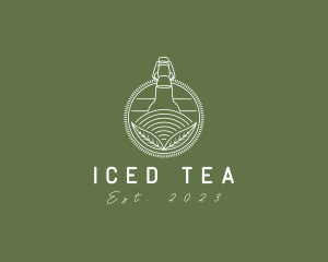 Kombucha Tea Bottle logo design