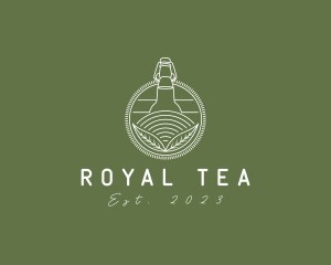 Kombucha Tea Bottle logo design