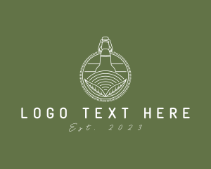 Cork - Kombucha Tea Bottle logo design