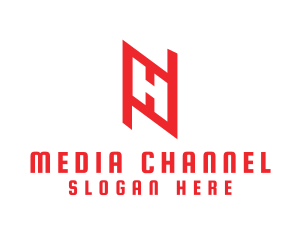 Channel - Modern Geometric Diamond Letter H logo design