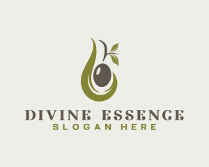 Olive Oil Leaf logo design