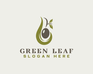 Olive Oil Leaf logo design