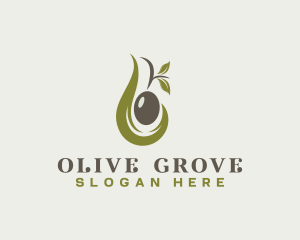 Olive - Olive Oil Leaf logo design