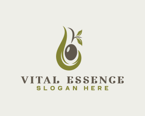 Olive Oil Leaf logo design