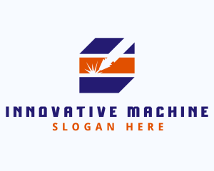 Machine - Industrial Laser Machine logo design