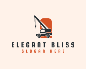 Heavy Equipment - Construction Tower Crane logo design