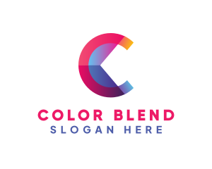 Colorful Business Letter C logo design