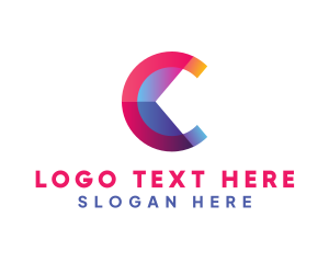 Internet - Colorful Business Letter C logo design