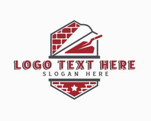 Plaster - Construction Builder Masonry logo design