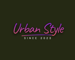 Handdrawn - Neon Urban Studio logo design