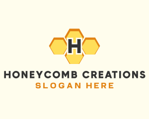 Beeswax - Honey Bee Hive logo design