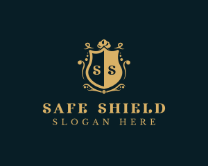 Royal Boutique Shield logo design