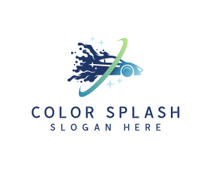 Auto Wash Car Cleaning logo design