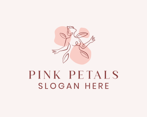 Nature Petal Woman logo design