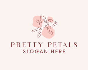 Nature Petal Woman logo design