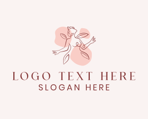 Perfume - Nature Petal Woman logo design