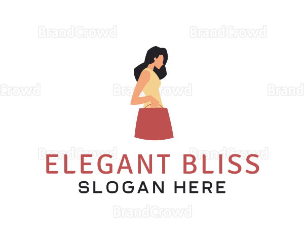 Woman Dress Bag Logo